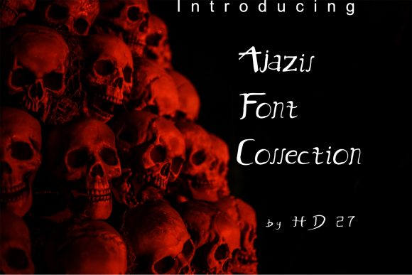 Ajazil Display Font: Bold, Dramatic & Deliciously Creepy