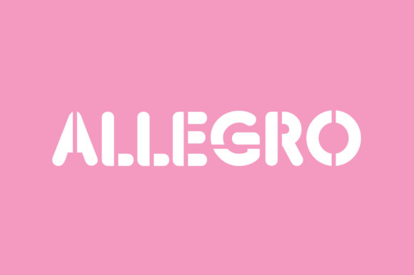 Allegro Display Font for Clear, Confident Campaign Headlines