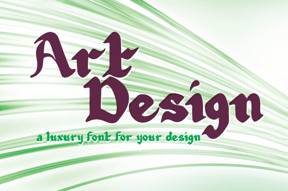 Art Design Font for Handmade Labels and Creative Branding