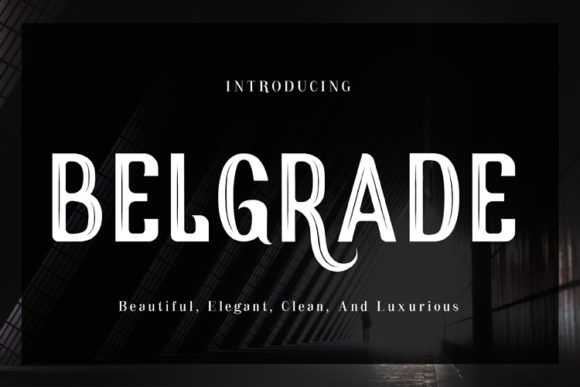 Belgrade Font: Vintage Elegance for Display & Branding