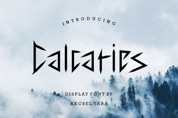 Calcaries: A Cool and Unique Display Font for Crafty Branding Projects