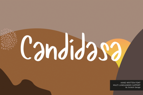 Candidasa Display Font for Modern Brand Identity