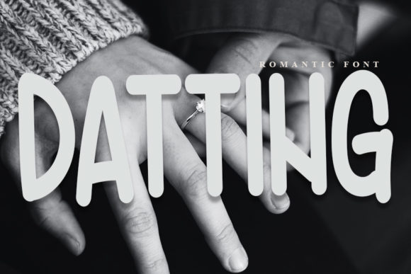 Datting Font: A Clean Paint-Brushed Display Font for Small Business Branding