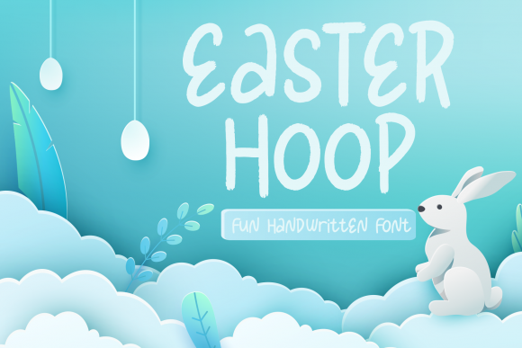 Easter Hoop Font: Crafty Display Typeface for Sellers