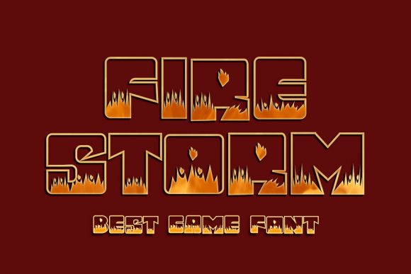 Fire Storm: A Bold Display Font for Impact-Driven Web Design
