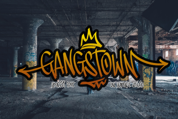 Gangstown Display Font for Creative Business Branding