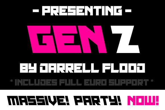 Gen Z Font: A Sleek Sci-Fi Display Typeface for Crafters