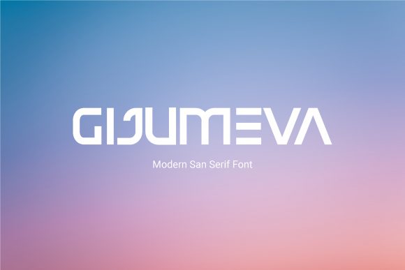 Gijumeva Display Font for Craft and Product Design