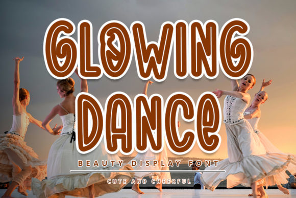 Glowing Dance Display Font for Editorial Design