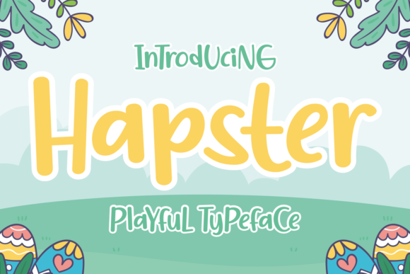 Hapster: A Whimsical Display Font for Joyful Digital Designs