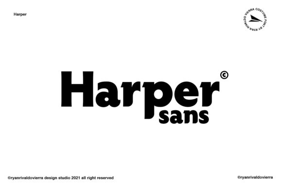 Harper: A Thick Lettered Display Font for Brand Design