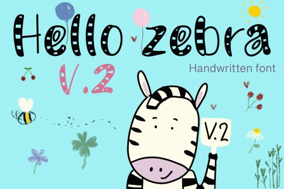Hello Zebra: A Quirky Display Font for Sweet Digital Designs
