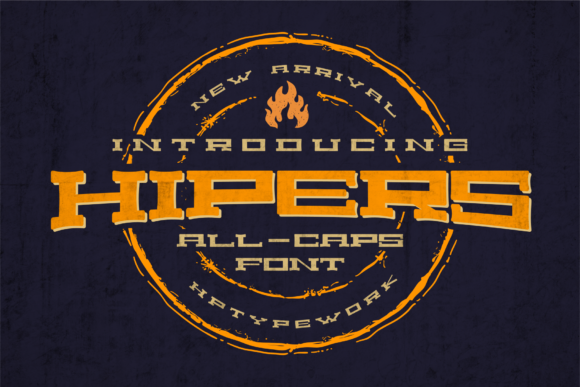 Hipers: A Cool Vintage Display Font for Editorial Projects