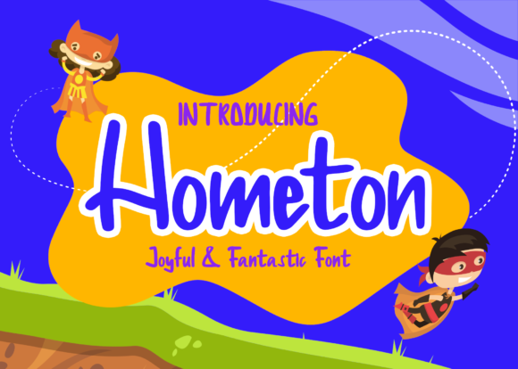 Hometon: A Joyful Display Font for Small Business Branding