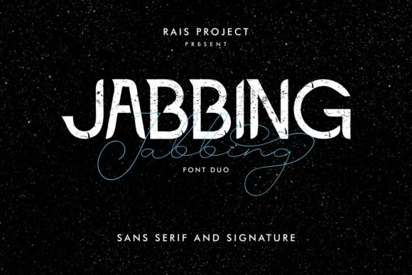 Jabbing: A Modern Display Font for Editorial Design