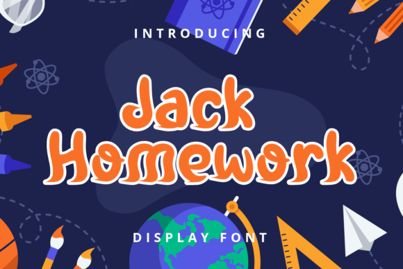 Jack Homework Display Font for Playful Editorial Design