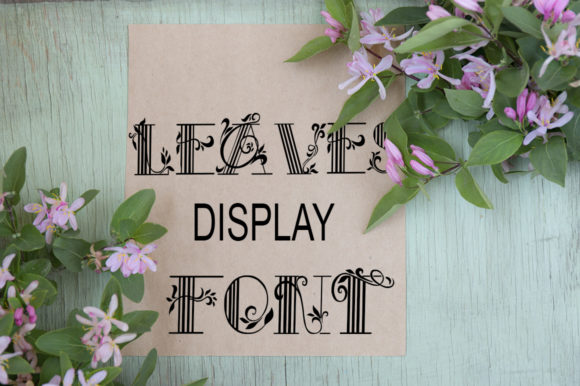 Leaves Font: Vintage Elegance for Small Business Branding