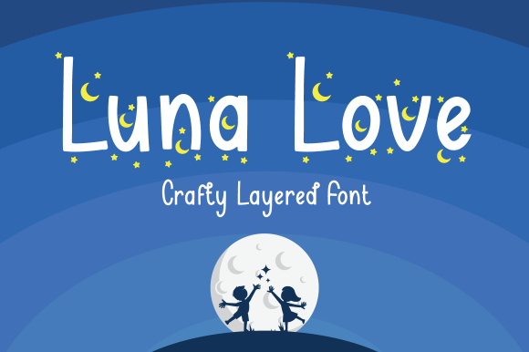 Luna Love: A Whimsical Display Font for Relaxed Branding