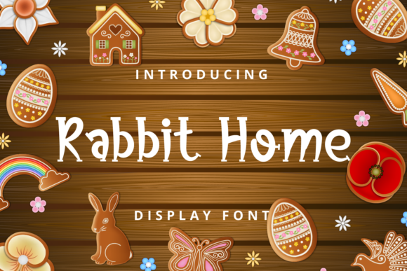 Rabbit Home Display Font for Creative Makers
