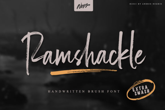 Ramshackle Font for Bold, Brush-Stroke Branding