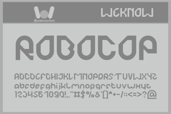 Robocop Font: A Techno-Geometric Display Typeface for Futuristic Design