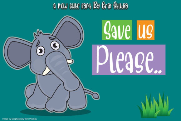 Save Us Please Font: A Youthful Display Font for Makers