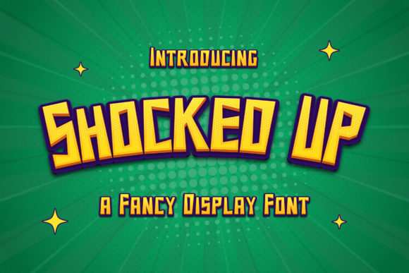 Shocked Up Font: A Playful Display Typeface for Editorial Charm