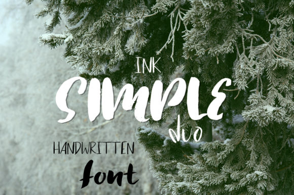 Simple Ink Duo: A Display Font for Retro Branding & Typography Projects