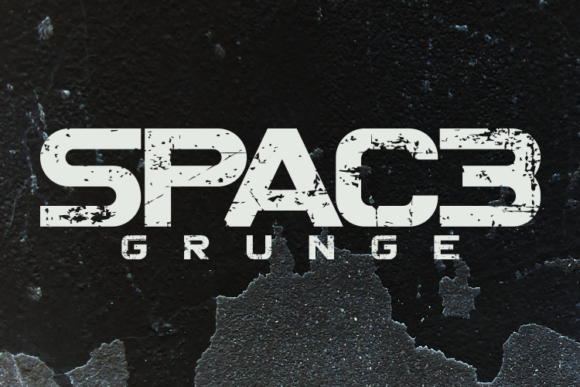 Spac3: A Cool Rough Display Typeface for Editorial Design