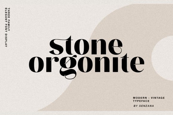 Stone Orgonite: An Imposing Yet Elegant Display Font for Campaigns