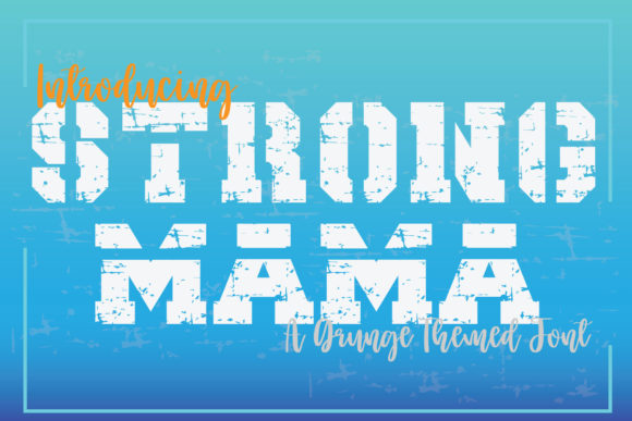 Strong Mama Display Font for Handmade Creators
