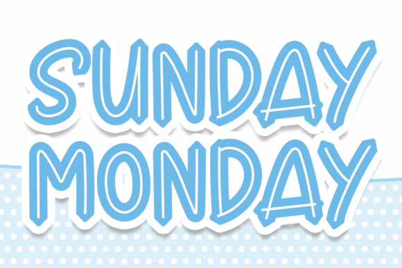 Sunday Monday Font: Trendy Display Typeface for Scroll-Stopping Design