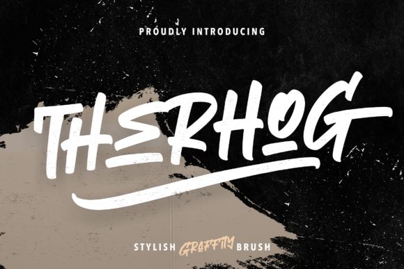Therhog: A Stylish Display Font for Small Business Branding