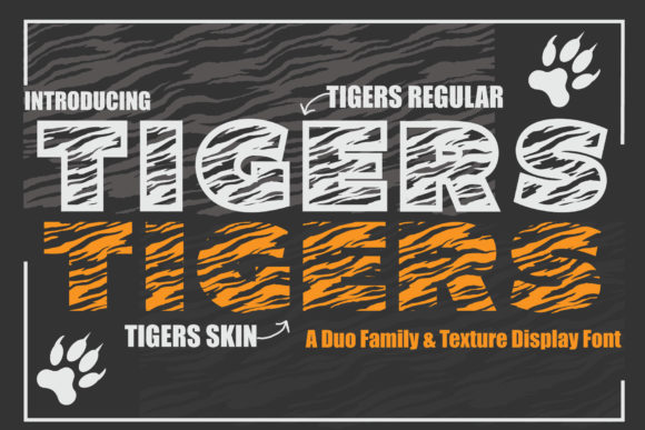 Tigers: A Chunky Display Font for Editorial Design