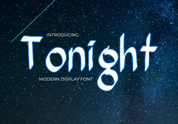 Tonight Display Font for Handmade Creators