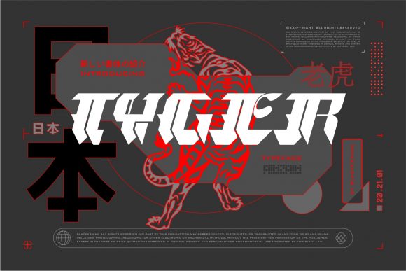Tyger: A Futuristic Display Font for Modern Web Design