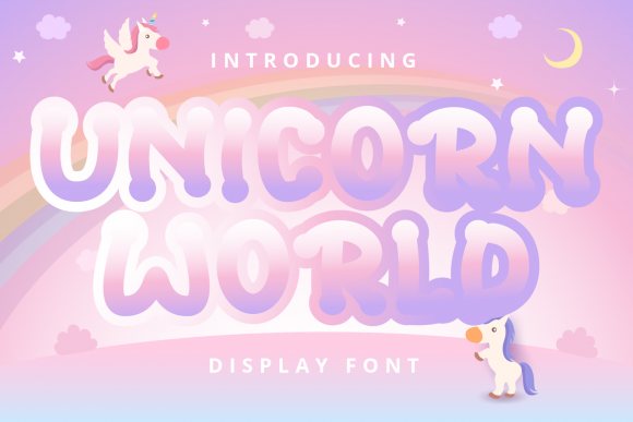 Unicorn World: A Sweet and Bubbly Display Font for Makers