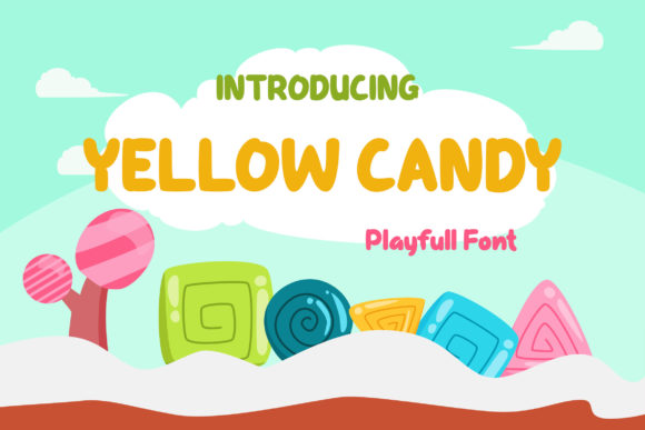 Yellow Candy Display Font: Friendly and Quirky Editorial Typography