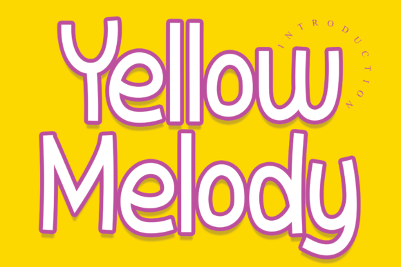 Yellow Melody Display Font for Bold, Playful Campaign Headlines