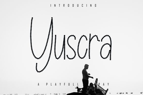 Yuscra: A Playful Dotted Display Font for Creative Branding
